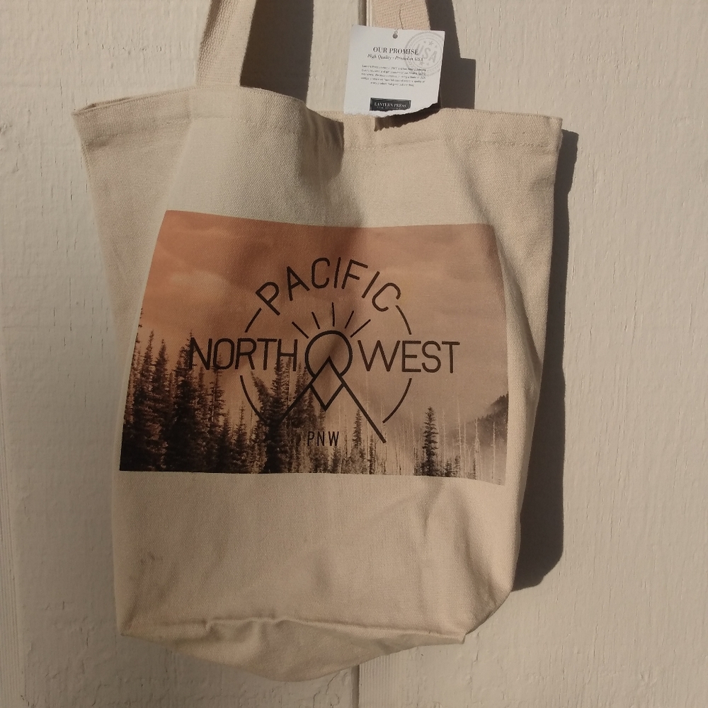 Lantern Press Pacific Northwest Tote Bag